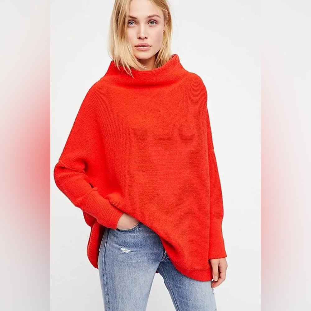 Free People Ottoman Tunic- Red